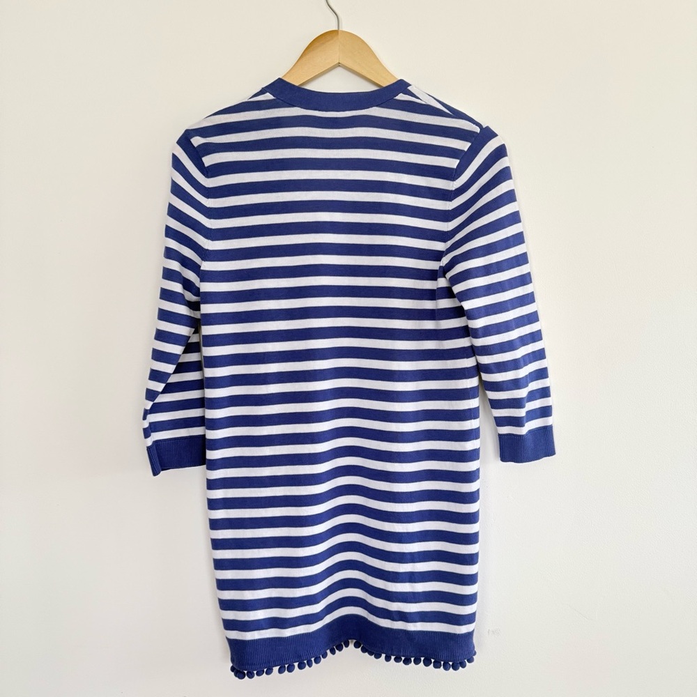 Talbots Natalie‎ Stripe Cardigan Blue White Nautical Travel Casual Lightweight S - Picture 9 of 10